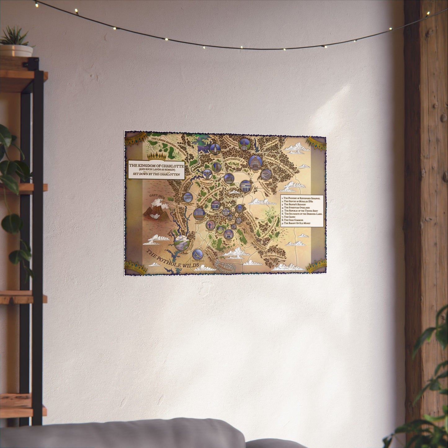 The Kingdom Of Charlotte: A Restored 15th-Century Fantasy Map